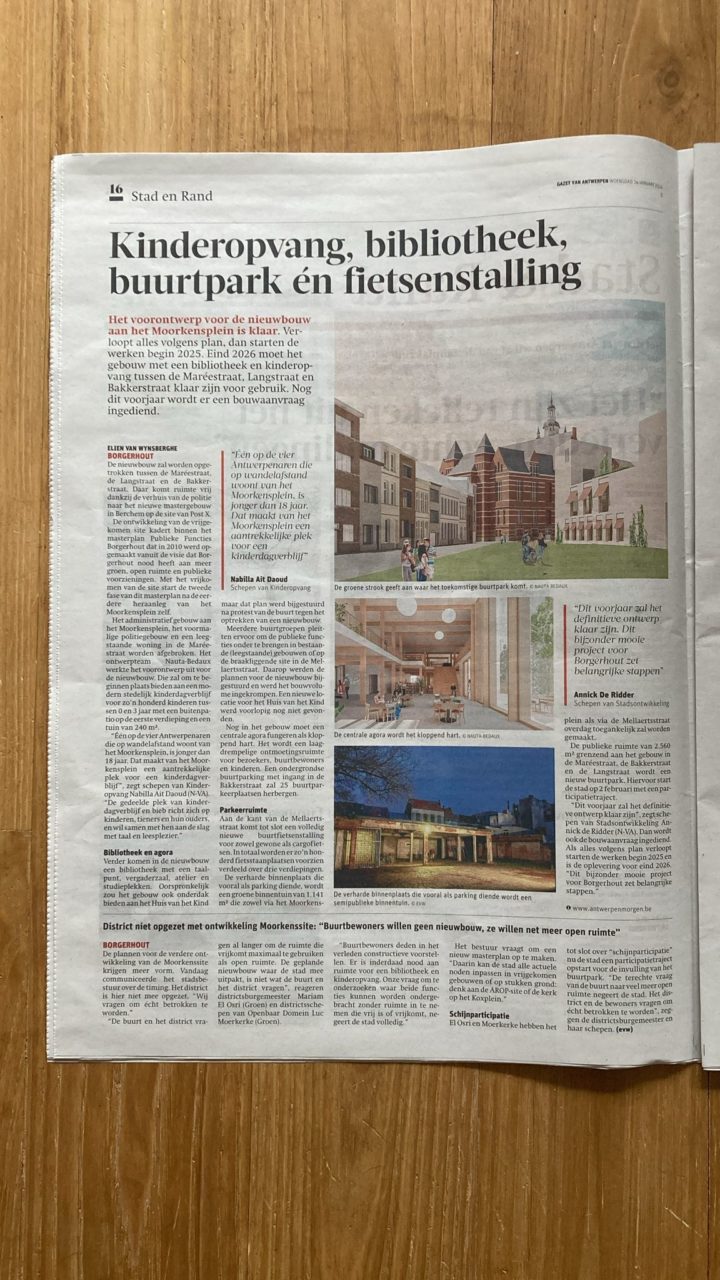 Article in Gazet van Antwerpen